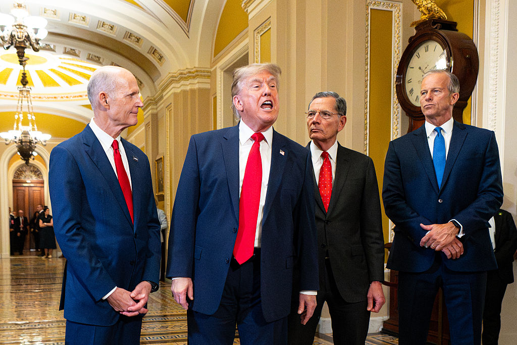 Donald Trump announces a proposed 100% tariff on countries imposing digital services taxes on American technology companies.