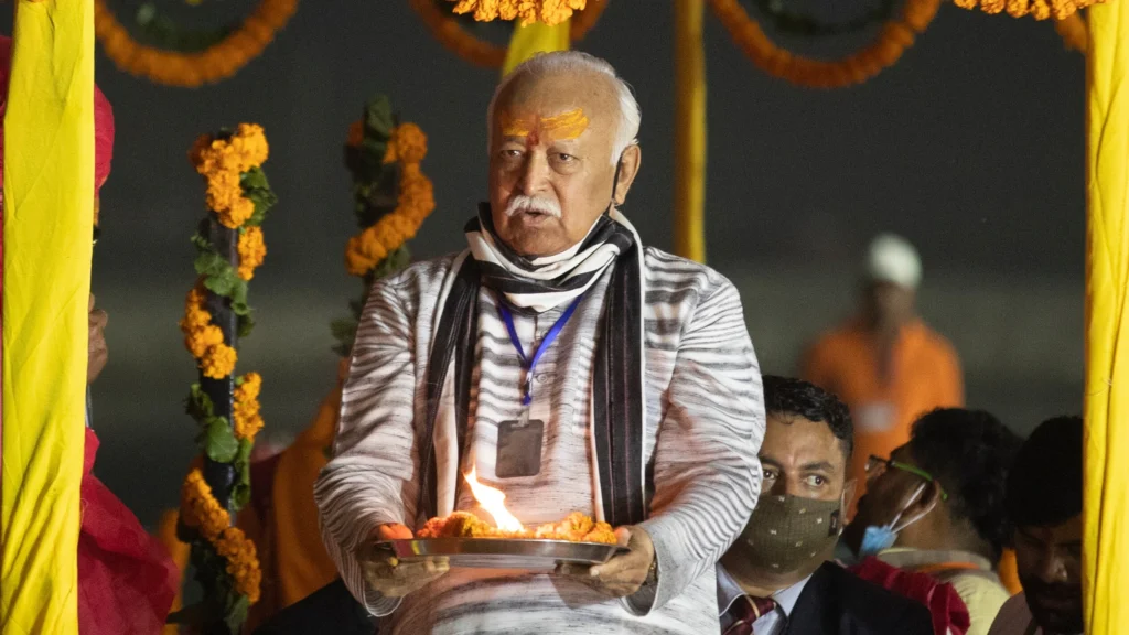RSS chief Mohan Bhagwat tells Indian diaspora in New York to be loyal to America as their karma bhumi while carrying India’s values.